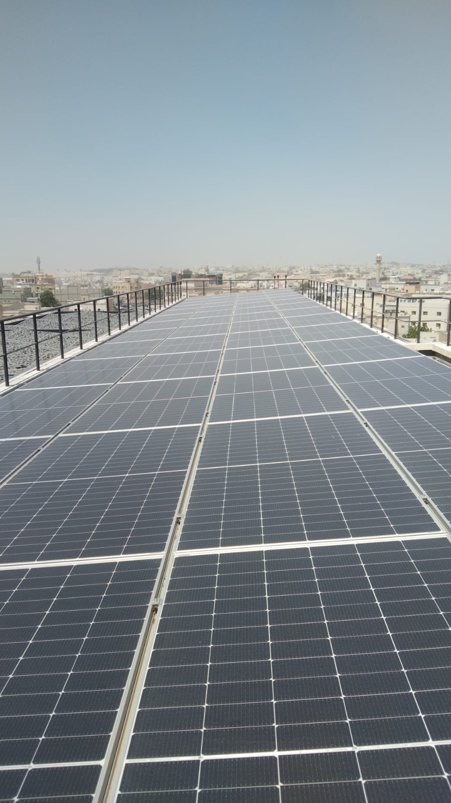 Solar rooftop-mounted panels